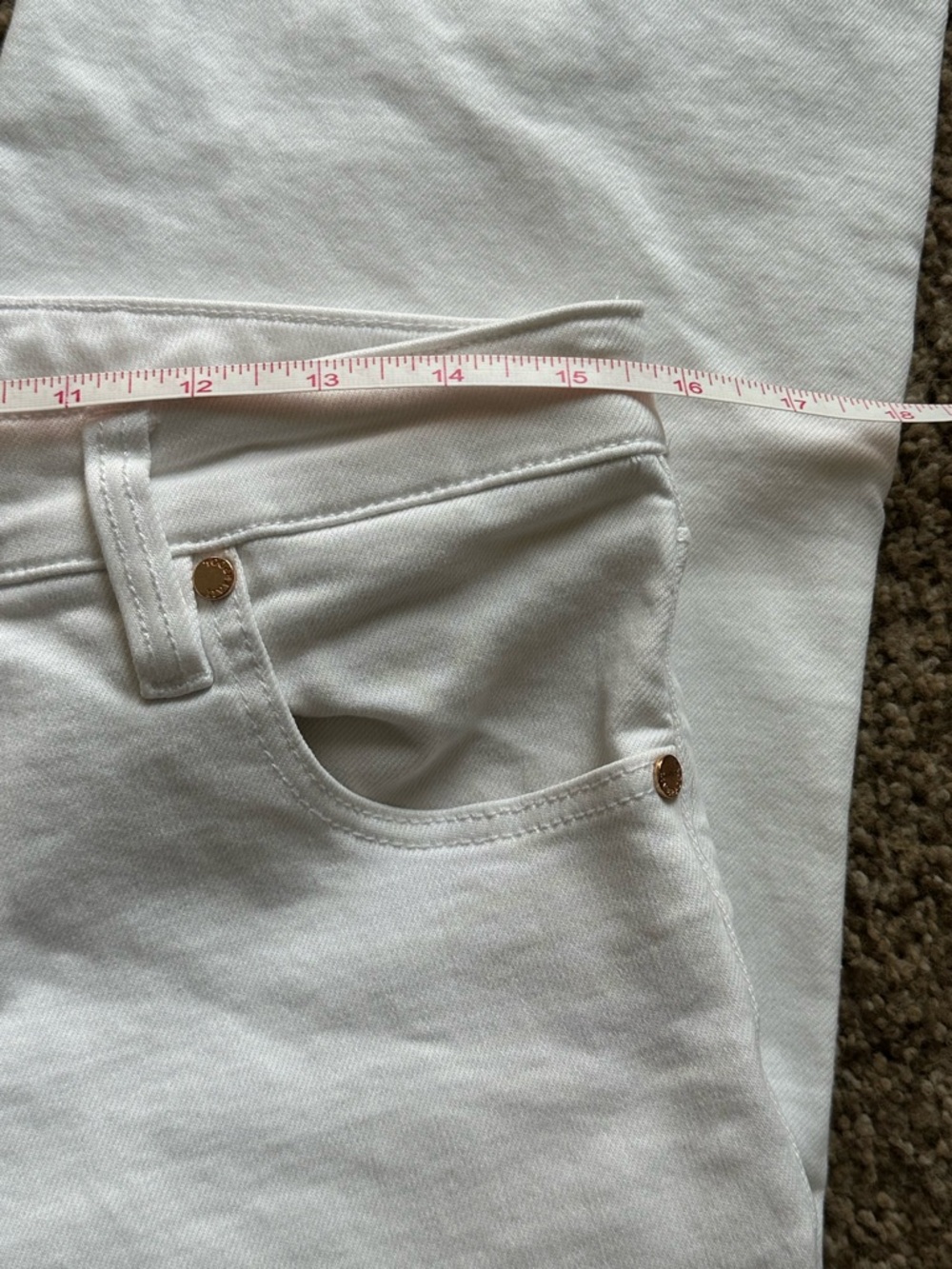LIVERPOOL White Mid-Rise Straight Crop Jeans - Picture 4 of 7